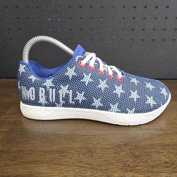 NOBULL Shoes Mens 5 Womens 6.5 Blue Flag Stars American Crossfit Gym - Picture 6 of 12